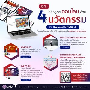 ชี้เป้า 4 หลักสูตรออนไลน์ ด้านนวัตกรรม จาก NIA Academy MOOCS - NIA Academy